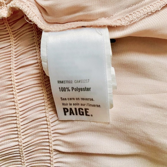 PAIGE | Odalynn Square-Neck Long-Sleeve Peplum Peasant Top Size L - Picture 10 of 13